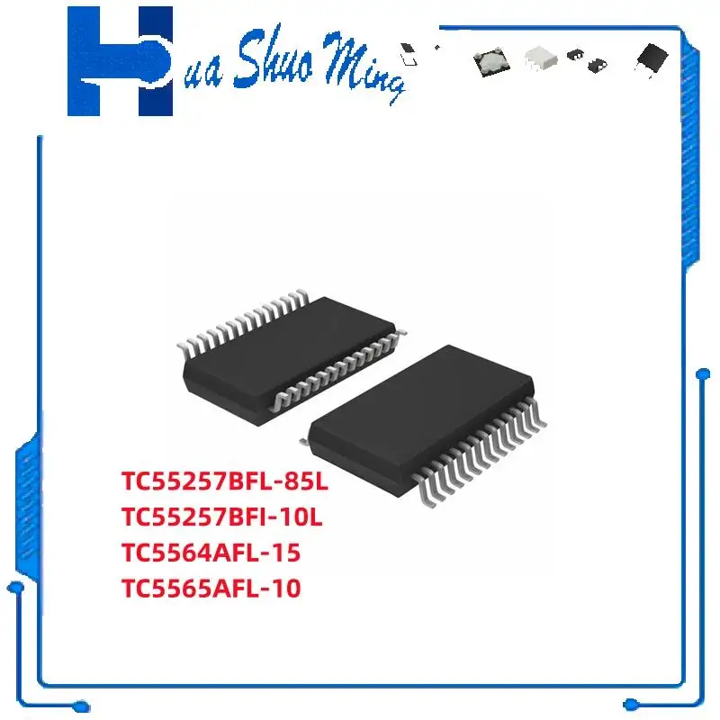 

2Pcs/Lot TC55257BFL-85L TC55257BFI-10L TC5564AFL-15 TC5565AFL-10 SOP-28