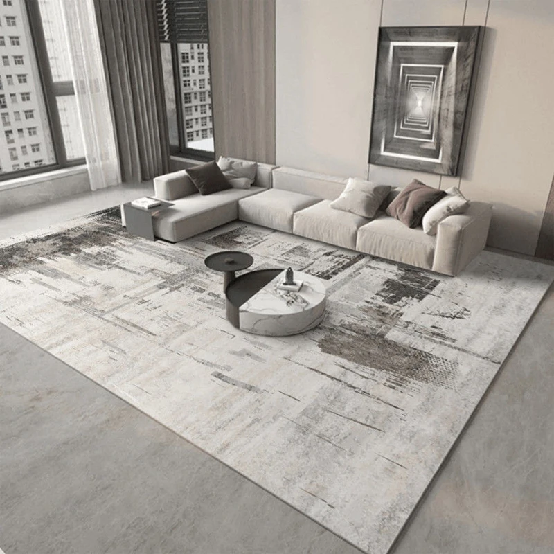 

Abstract Carpet Home Decor Rug Non-slip Modern Carpets for Living Room Sofa Coffee Table Floor Mat Simple Ink Bedroom Area Rugs