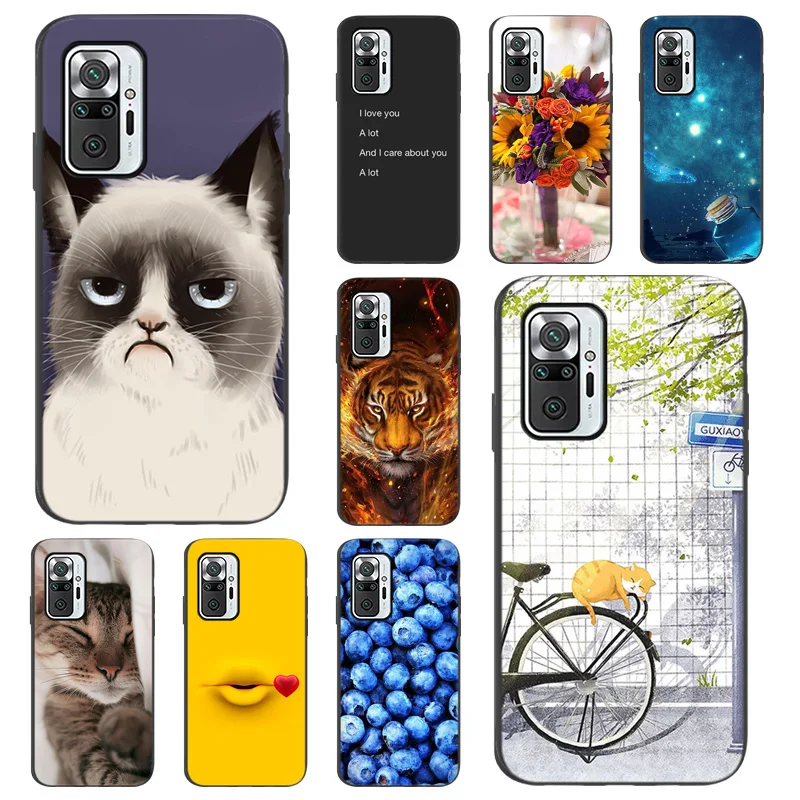 

Soft Silicon Case For Xiaomi Redmi Note 11 Case Black Painted Cover Xiaomi Redmi Note 10 9 8 Pro 7 9A 9C 9T Mi 11T 11 Lite Funda