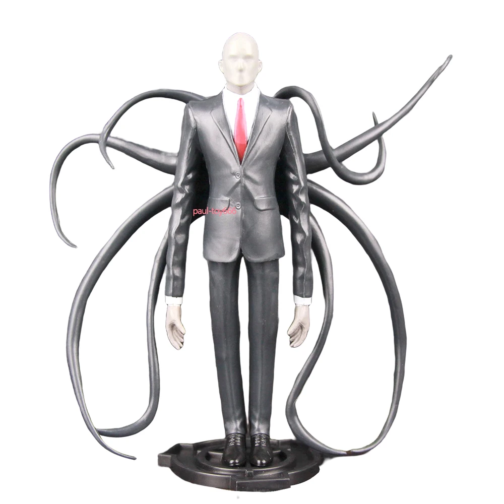 

6" Slender Man Figurine Slenderman Figure Urban Legend Creepypasta Thriller SCP Foundation Horror Fiction Anime Toys Dol