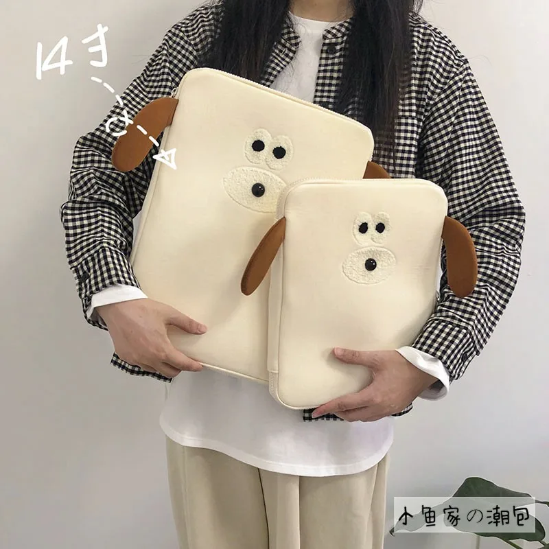 

Чехол-подкладка для хранения ноутбука с мультяшной собакой для Ipad Air4 10,9 Pro11 12,9 Xiaomi Mipad 5 Samsung Tab S8 Plus чехол Macbook Air Sleeve