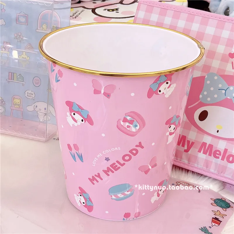 Кавайная аниме серия Sanriod Hello Kittyed Mymelody Cinnamoroll спальня большая емкость под мусор