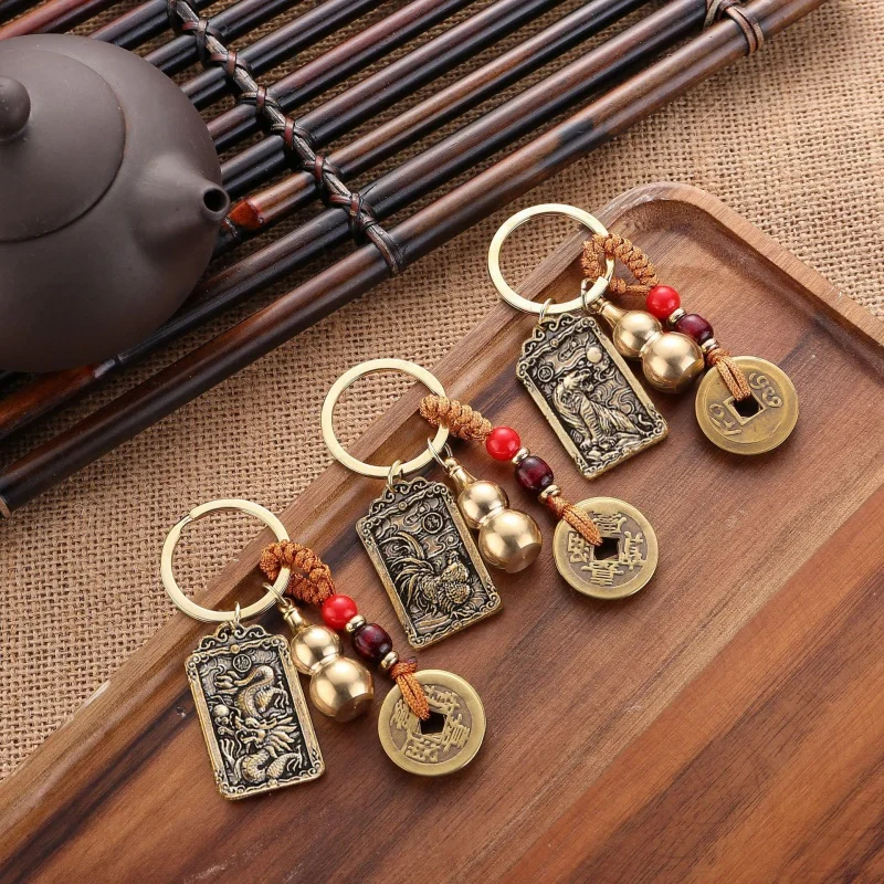 Подарочный Брелок с песком Чжао Гонг Mingwu Бог богатства двенадцать зодиаков