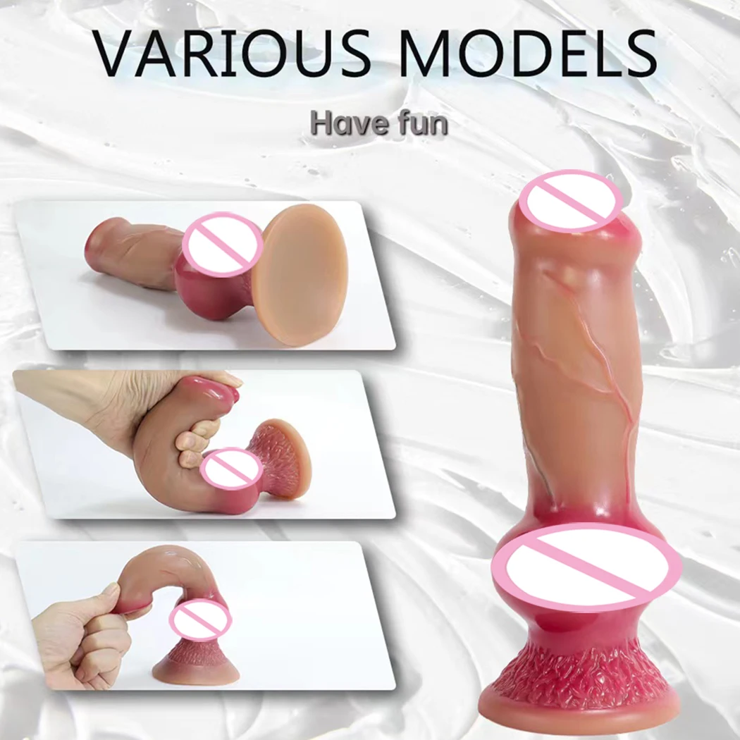 Фаллоимитатор для собаки огромная анальная пробка стимулирующий анус и вагина