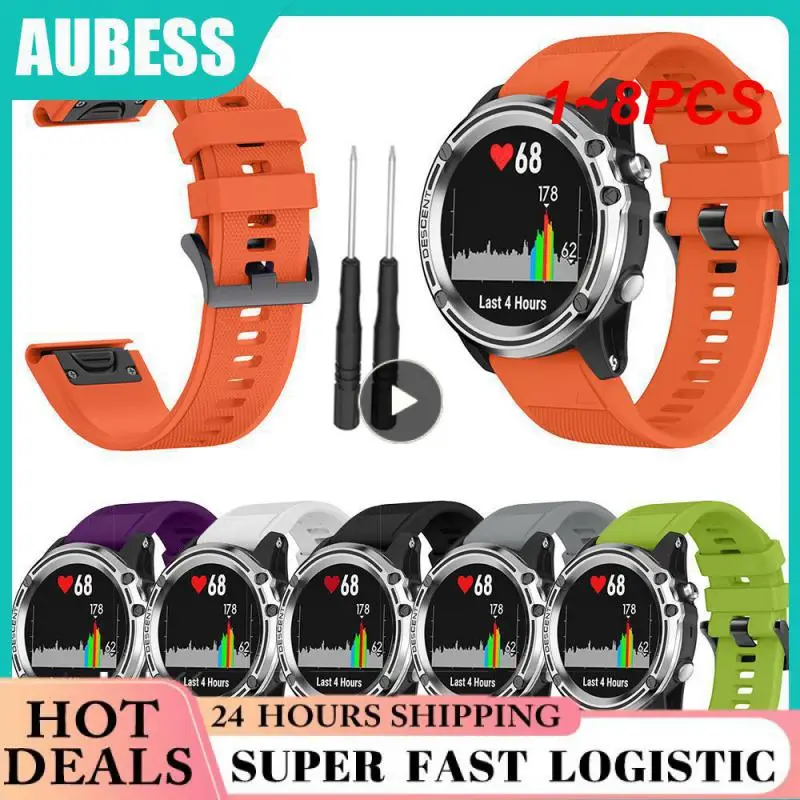 

1 ~ 8 шт. 26 22 20 мм ремешок для наручных часов Garmin Fenix 5X 5S Plus 6 6S 6X Forerunner 935 быстросъемный силиконовый удобный браслет
