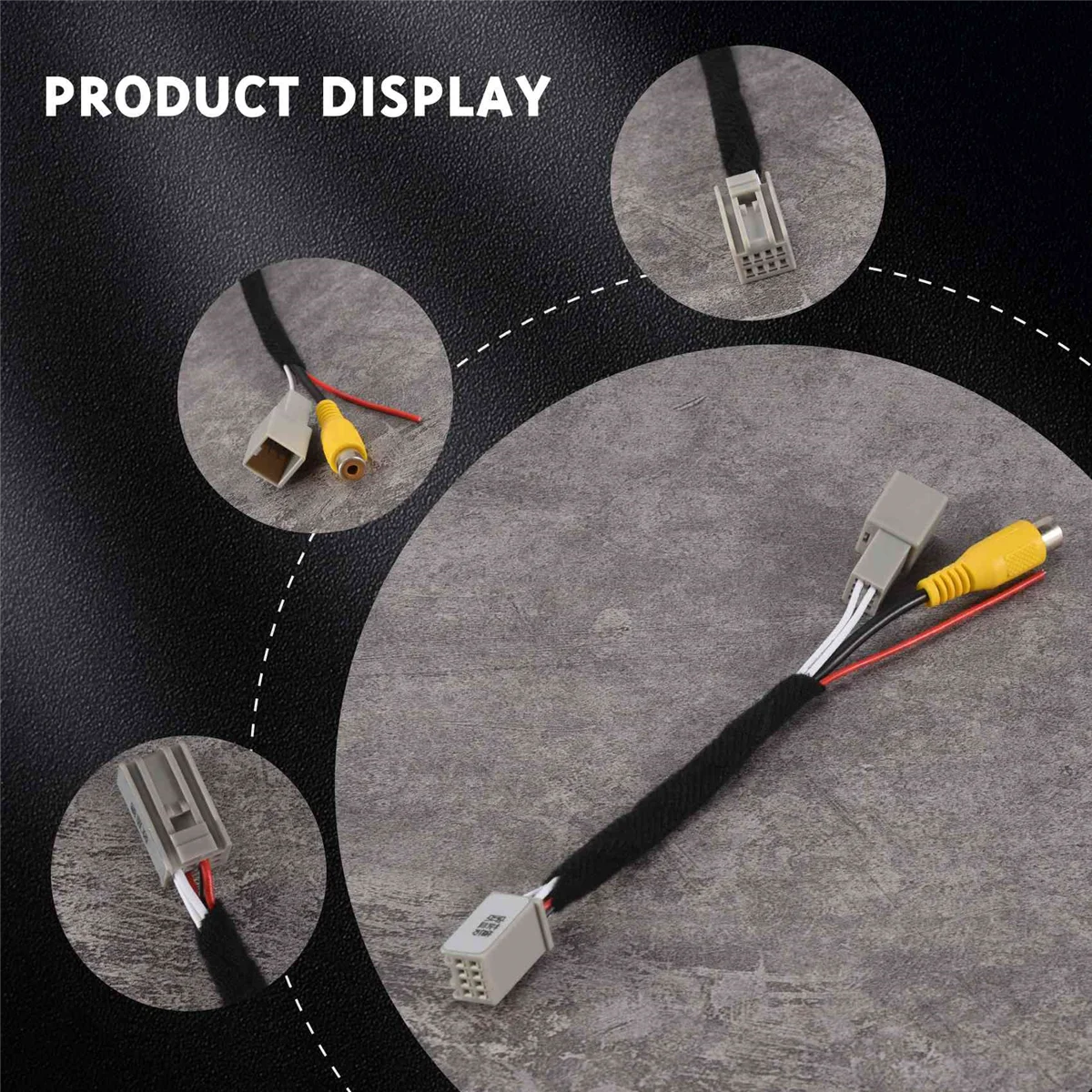 Автомобильная камера заднего вида RCA видеокамера преобразователь Кабельный