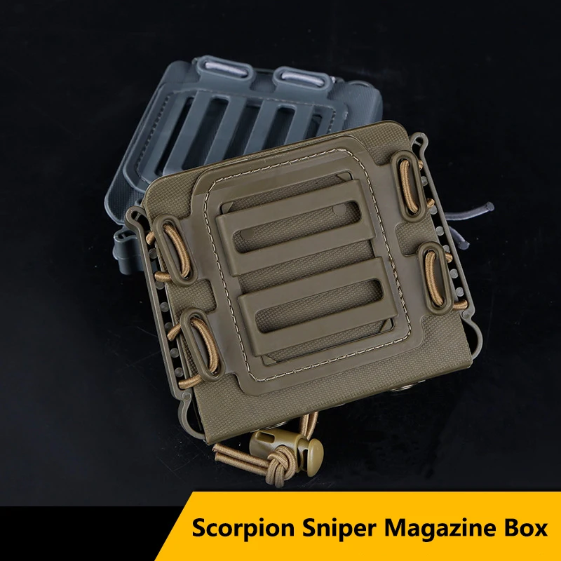 

Scorpion Sniper Magazine Box With MOLLE Buckle Belt Buckle Accessories Box Tactical Equipment Paintball Accessories