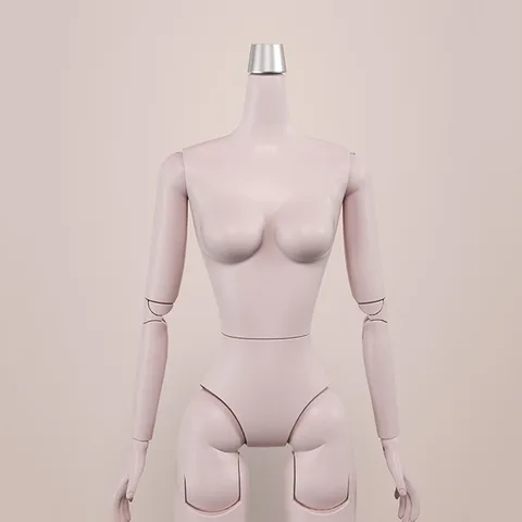 Кукольный корпус BJD 1/6 белый пластик 26,5 см