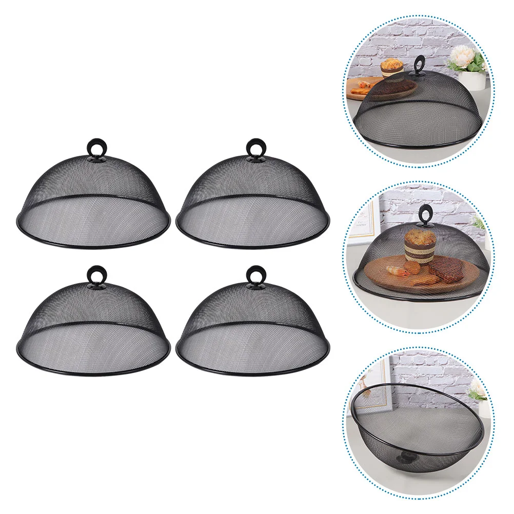 

4Pcs Mesh Food Cover Dome Stainless Steel Mesh Food Protector Dome Cake Fruit Cover