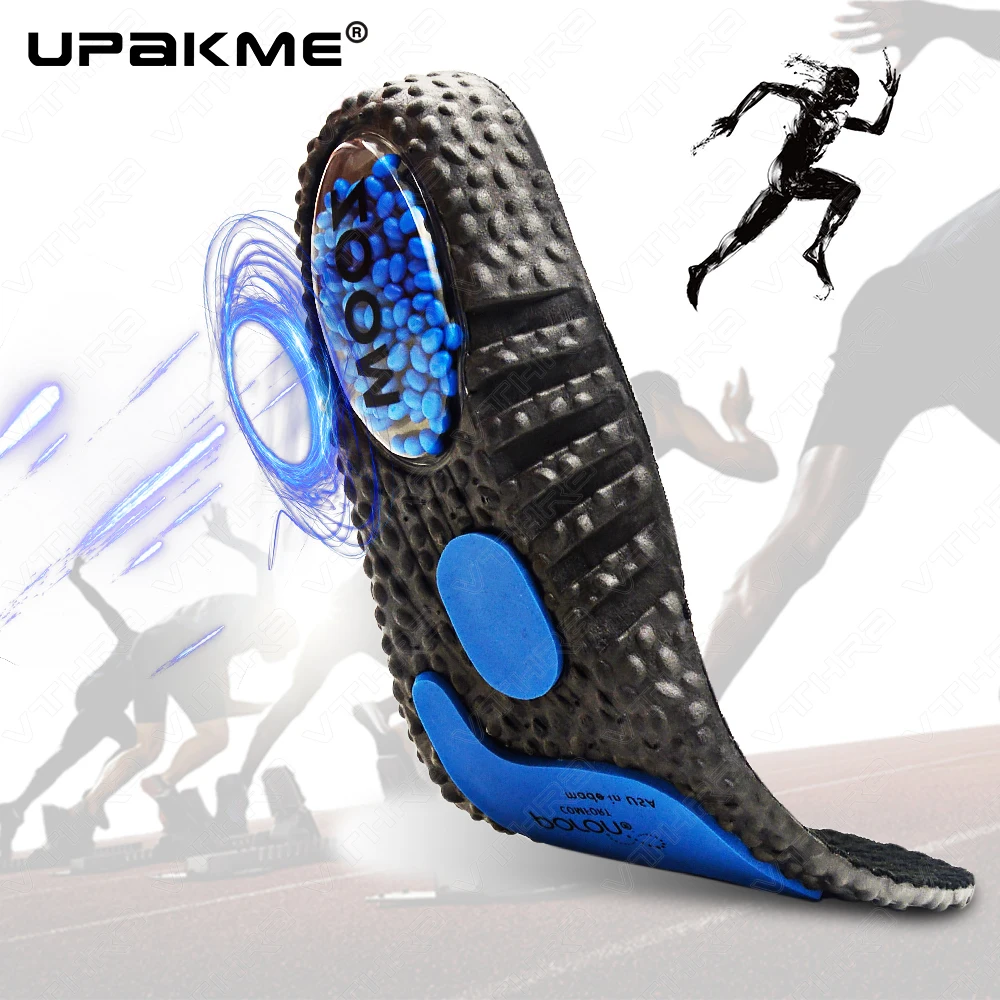 

UPAKME Absorption Insoles For Shoes Sole Super Elastic Running Sneaker Upgrade Sports Rebound Deodorant Comfortable Feet Cushion