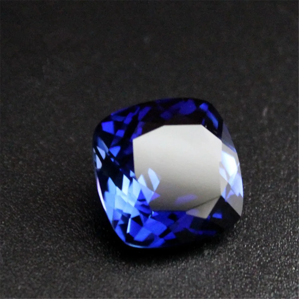 

Joanlyn High Quality Sapphire Square Faceted Gemstone Cushion Cut Sapphire Gem Multiple Sizes to Choose C77S