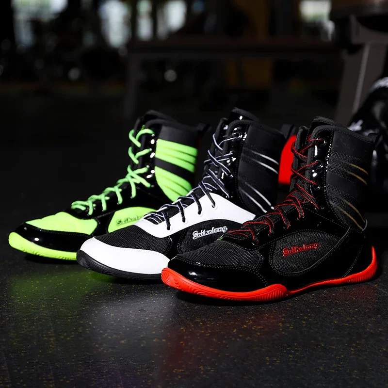 Боксерские туфли для мужчин и женщин роскошные брендовые Нескользящие на