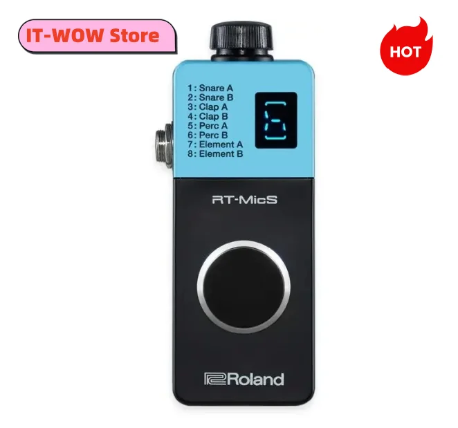 Гибридный барабанный модуль Roland RT-Mics преобразует ваш Snare и Toms в цифровые