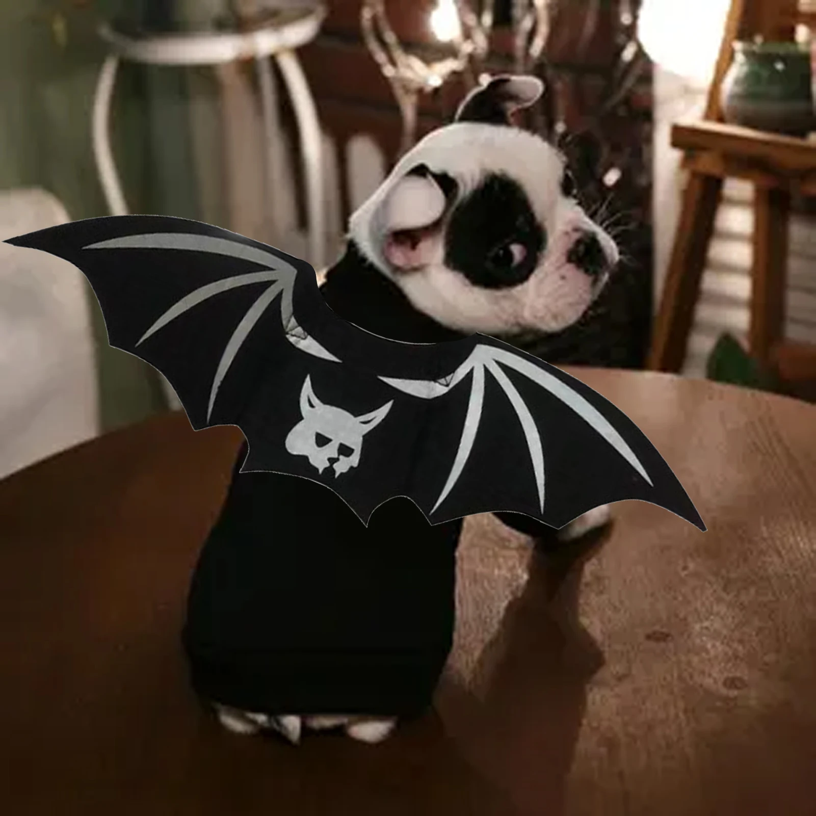 

Милый костюм на Хэллоуин для маленьких собак и кошек, маленький вампир, кот летучая мышь, крылья для Хэллоуина, кошка, аксессуары в форме кры...