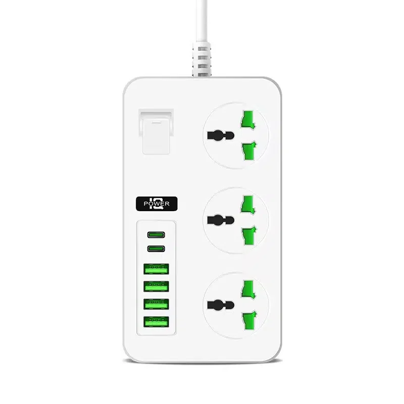 

Strip With USB Ports, 6ft Extension Cord With 3 Universal Outlets And 4 USB Ports,2PD. Socket Board Power Strips With Individual