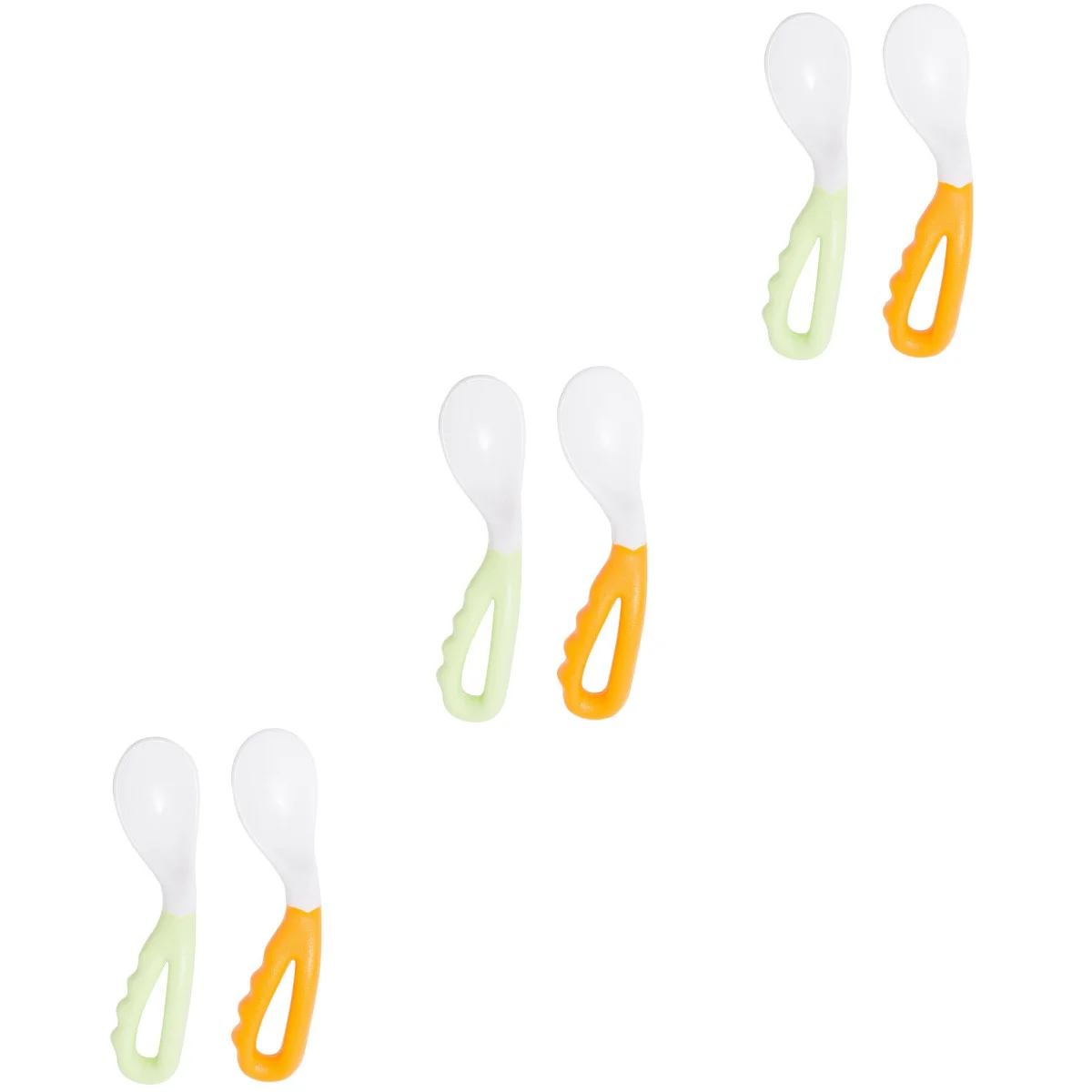

12 Pcs Easy Grip Heat-Resistant Bendable Great Self-Feeding Kids Learning Spoons