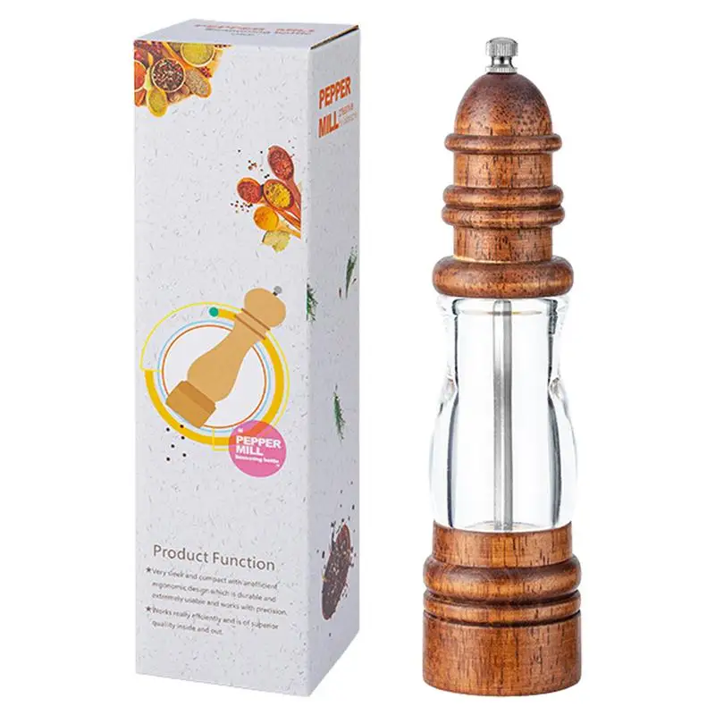 

Pepper Mill Grinder Pepper Grinder Mill Switchable Design Salt And Pepper Shakers Ceramic Pepper Mill Peppercorn Grinder Aroma