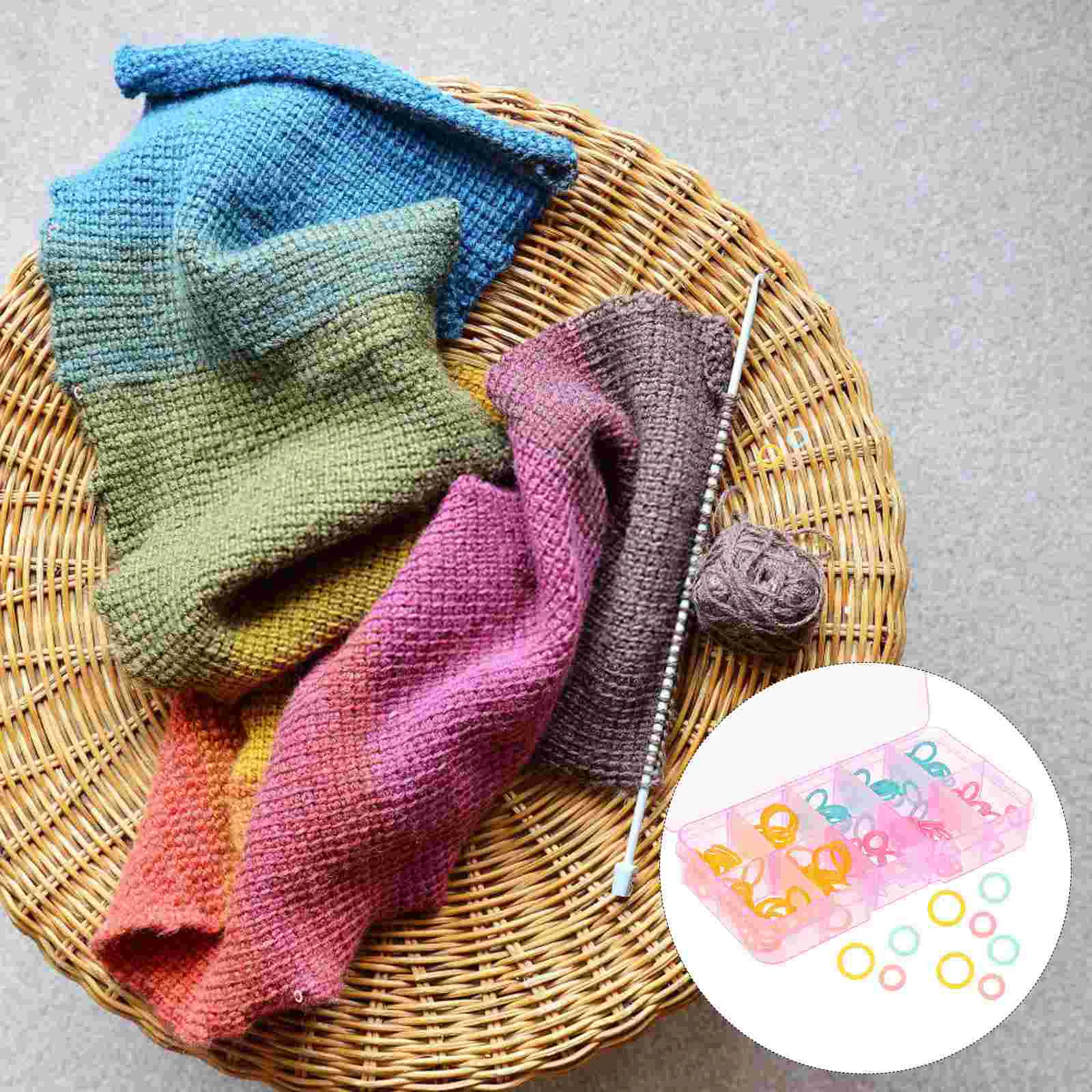 

Markers Knitting Marker Crochetrings Lockingringknit Diy Clip Needleyarn Lock Anti Assorted Accessorie Tool Crocheting Round