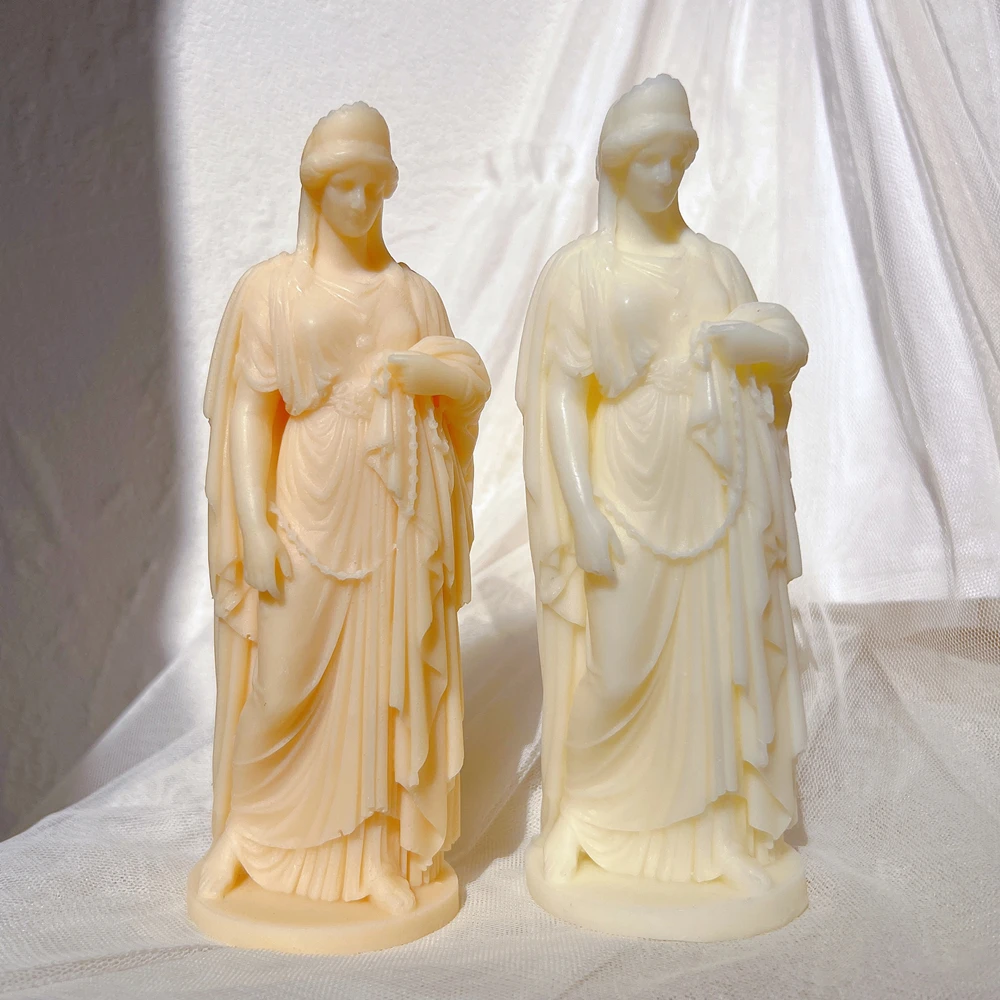 Классическая фигура, статуя, форма для свечи, Greco-Roman Zenobia Queen, скульптура богини, силиконовая форма, боди-арт, украшения, форма для свечей