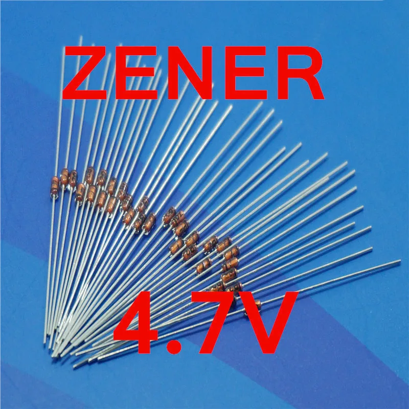 (500 шт./лот) 4 7 в 1/2 Вт Zener диодный 0 5 DO-35 упаковка. | Строительство и ремонт