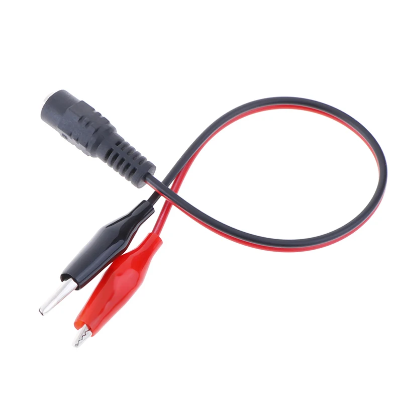 

1Pc 25cm Alligator Clip 12V Power Cable Crocodile Wire DC Voltage Connector To Male New 2021