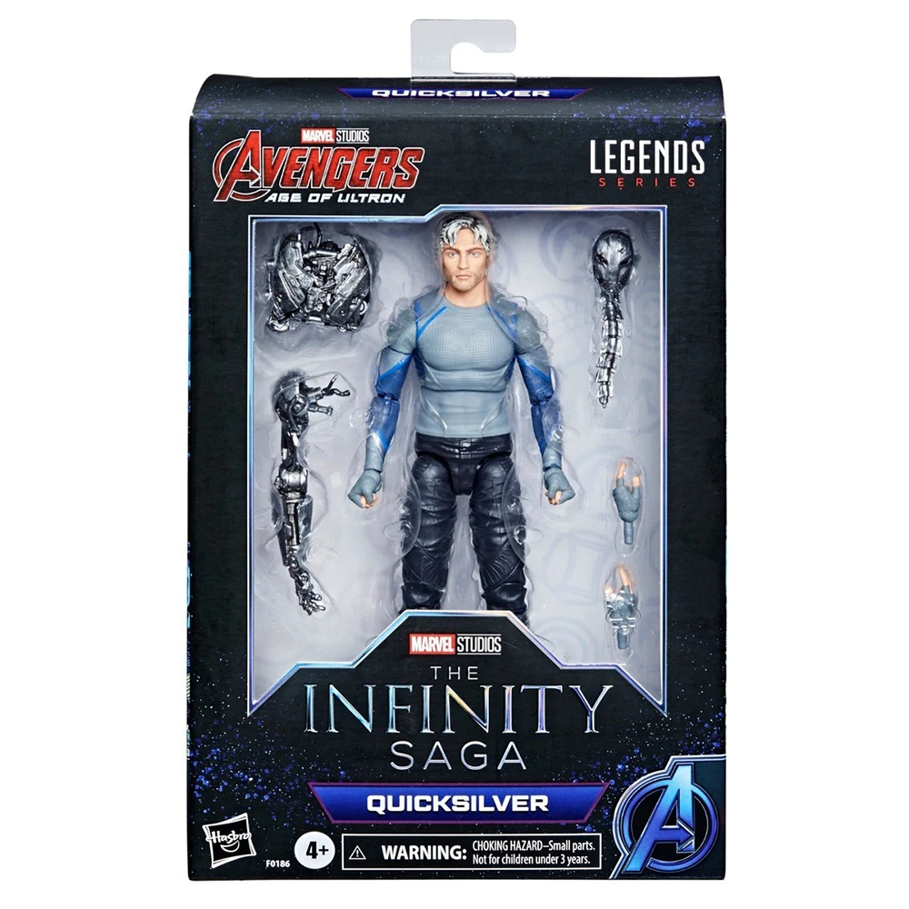 

[In Stock] Hasbro Marvel Legends THE INFINITY SAGA Quicksilver Avengers: Age of Ultron Collectible Action Model Figure Toy F0186