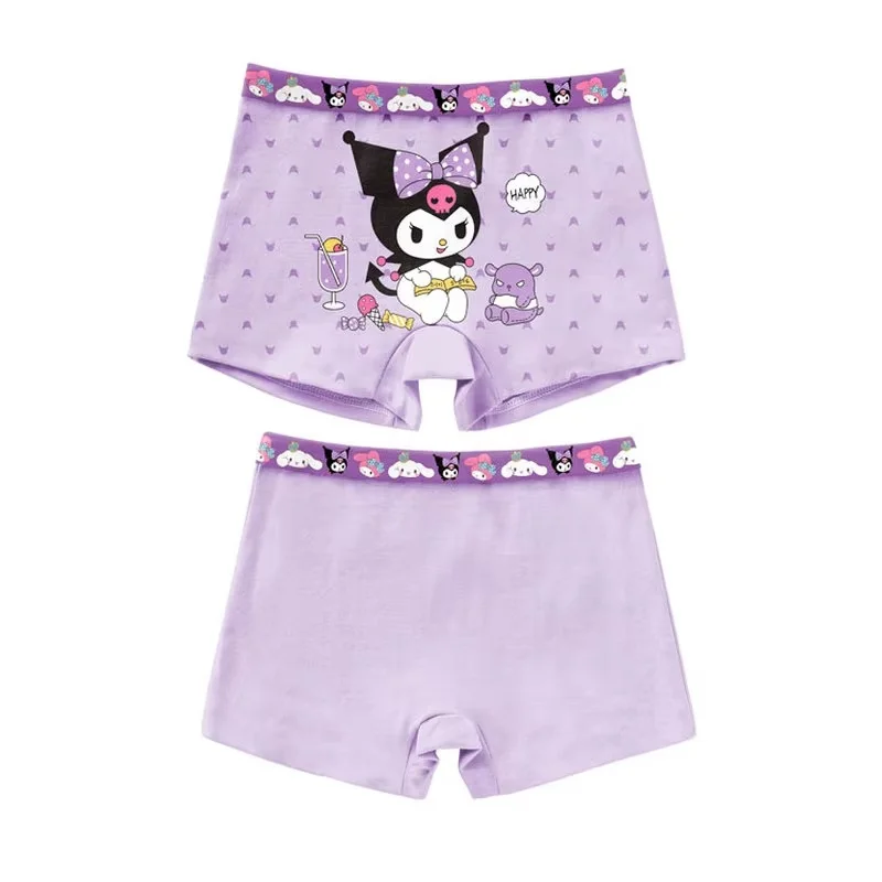 Sanrio Kuromi Melody Child Boy Panties Women'S Briefs Underwear Children'S Boxer Girl Shorts Boxed Gifts