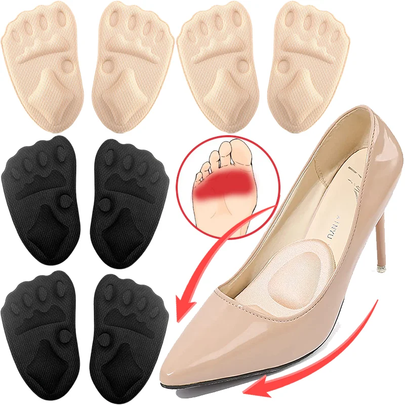 

Women High Heel Forefoot Pad for Shoes Insert Half Insoles Plantar Fasciitis Pain Relief Comfortable Foot Care Massaging Toe Pad