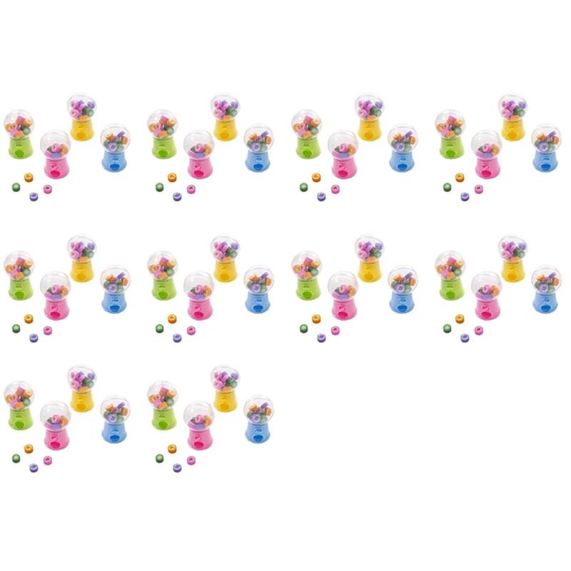 

10X Creative Mini Fruit Gashapon Eraser Machine Eraser Dispenser Kids Stationary School Supplies Children Gift