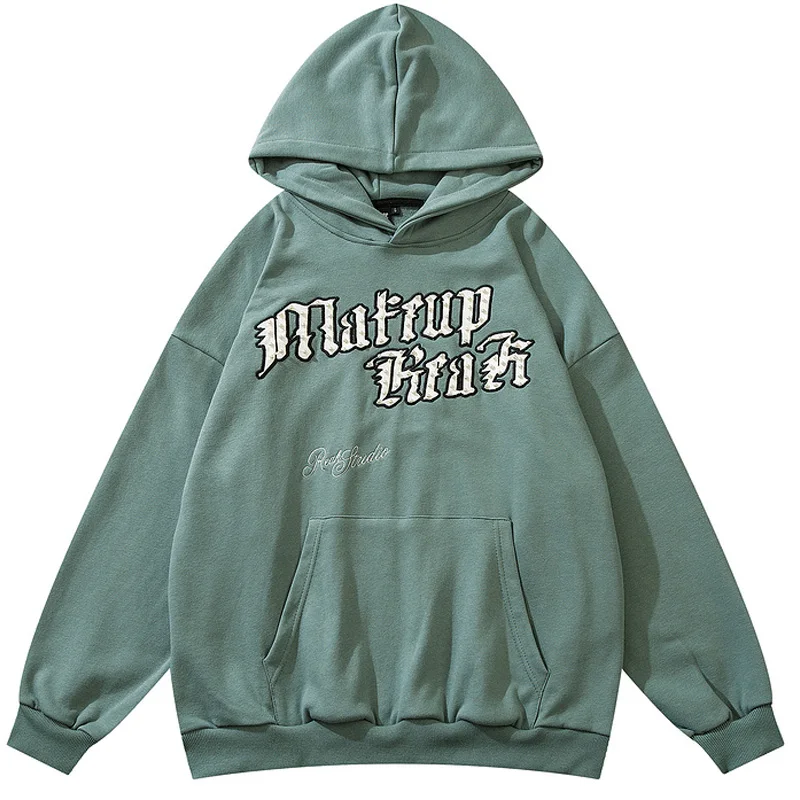 

Толстовка мужская оверсайз с капюшоном, 2022 хлопок, с длинным рукавом