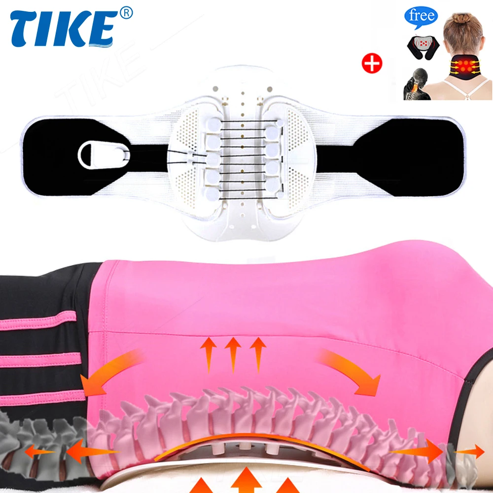 

Поясничный Бандаж для нижней части спины, пояс для поддержки поясницы с системой шкива, облегчение боли в нижней части спины, грыжа, диск, ...