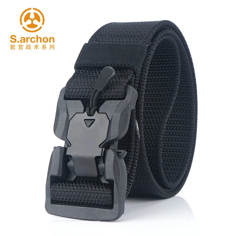 Wide Army Belt Tactical Military Nylon Waist Belts Quick Release Outdoor Hunting Training Strong Metal Buckle Police Mens