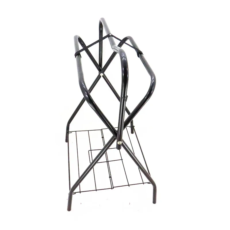 

Saddle rack, harness, all-iron pipe rack, movable folding display rack, saddle, equestrian supplies, saddle rack