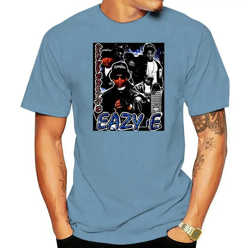 

Винтажная черная футболка Eazy E Rap в стиле хип-хоп с коротким рукавом