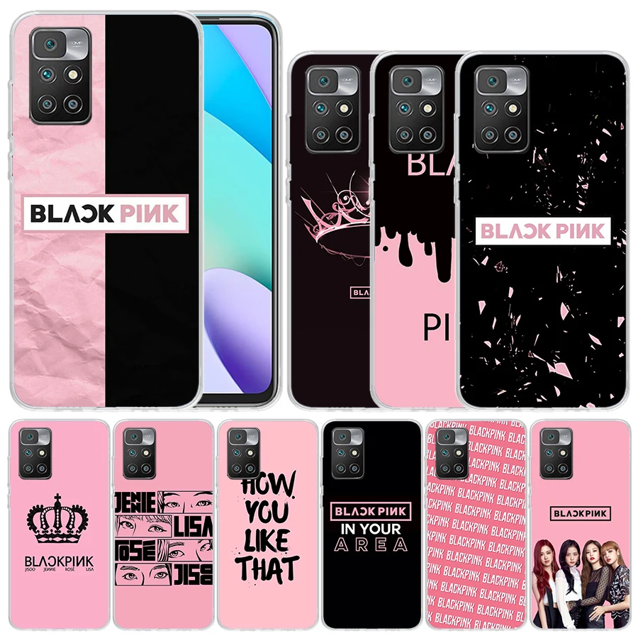 

Мягкий чехол B-Blackpink Kpop для девочек, чехол для Redmi 10 10A 10C 9 9A 9C 9T, с рисунком чехол для телефона 8 8A 7 7A K20 6 Pro 6A S2 K40, чехол с рисунком