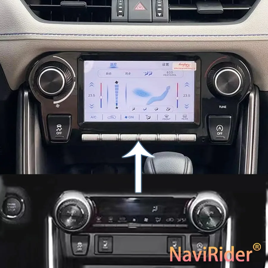 

Для Toyota RAV4 RAV 4 2019 2021 2022 2020 2023, автомобильная панель переменного тока, ЖК-дисплей, климат, сенсорный экран, управление кондиционером, режим дня и ночи