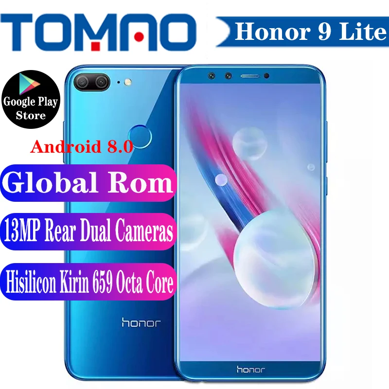Смартфон Honor 9 Lite глобальной версии восемь ядер экран 659 дюйма 3 ГБ + 4 Гб
