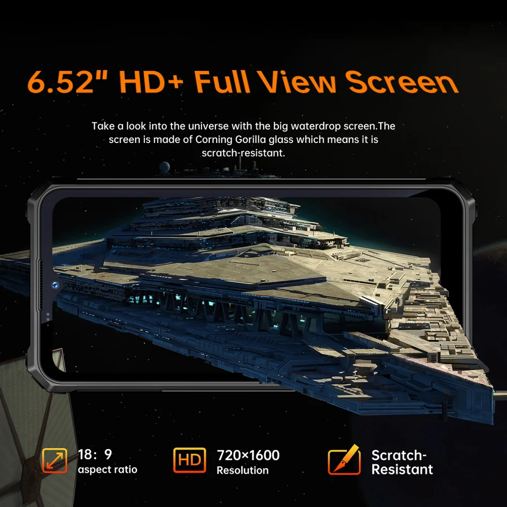 Oukitel WP15 Rugged Phone 15600mAh 8GB+128GB 6.5