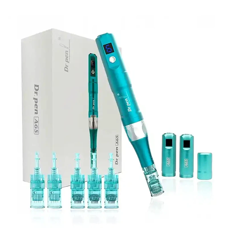 

Professional Dr Pen A6S Upgraded Derma Pen 6-Speed Skin Rejuvenation Wireless Machine Microneedling Pen With Cartridge