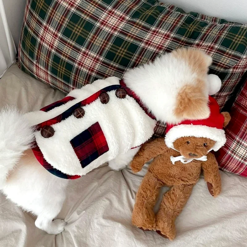

Dog Winter Clothes 2023 Dog Cardigan Pet Dog Coat Cat Jacket Chihuahua French Bulldog Vest Christmas Dog Clothing Puppy Costume