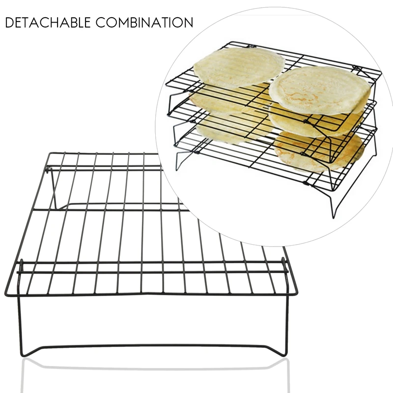 3-слойная штабелируемая охлаждающая стойка металлическая для охлаждения торта