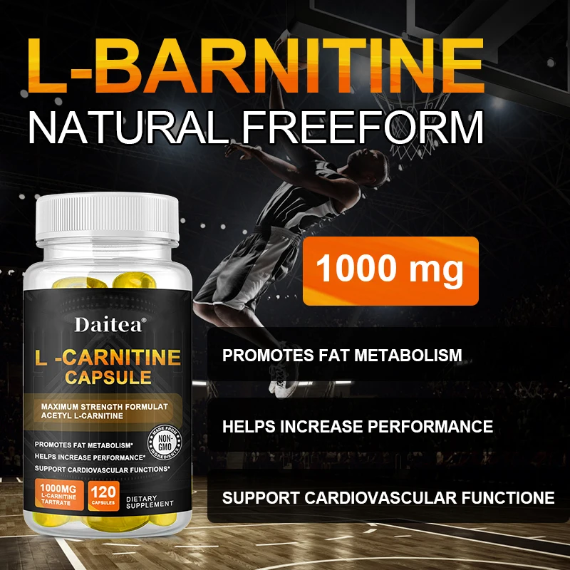 

L-Carnitine Capsules Supports Weight Loss, Fat Burning, Heart Health, Metabolism, Improves Muscle Growth Helps Get Into Shape