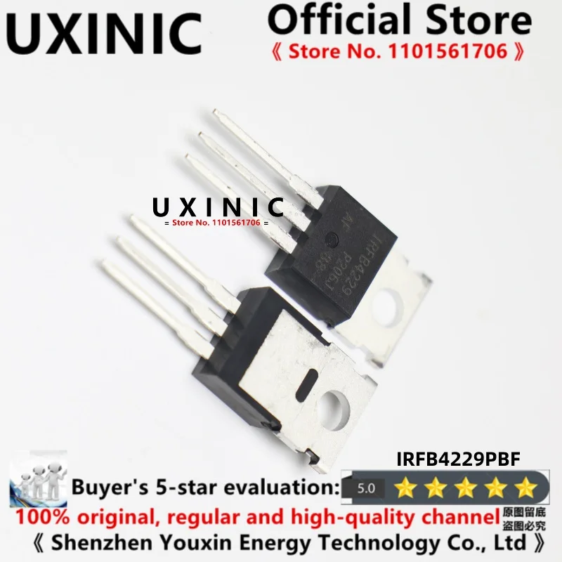 

UXINIC 10 шт./лот 100% новый импортный оригинальный IRFB4229PBF IRFB4229 FB4229 TO-220 MOS FET 250V 46A