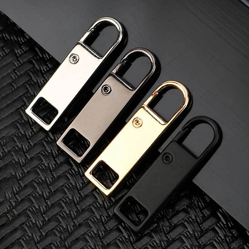 

5Pcs Metal Zipper Slider Puller Instant Zipper Replacement for Broken Buckle Travel Bag Suitcase Garment Zipper Head Repair Kits