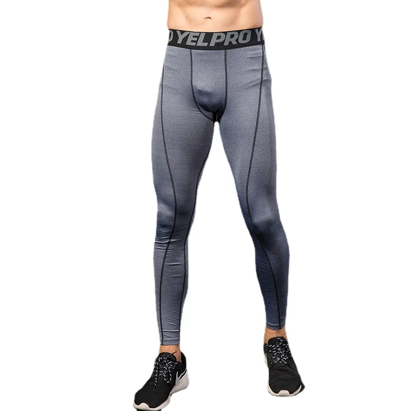 Spring and Autumn Men's Sports Pants Fitness Running Training Pants Breathable Quick-drying Stretch Tights Sweatpants Men