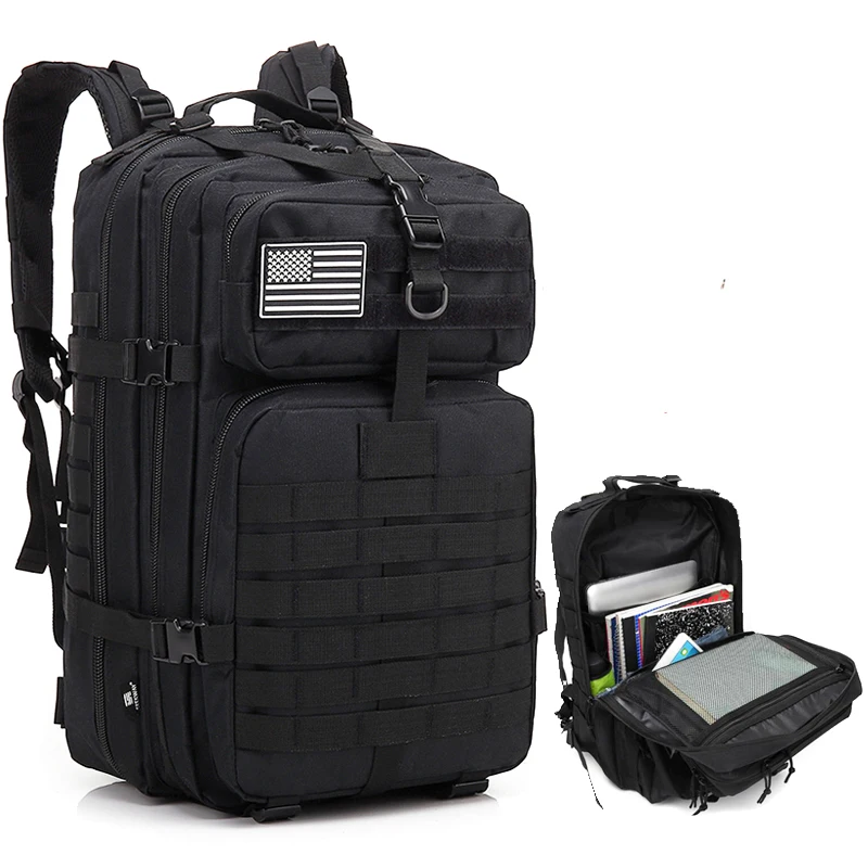 

Outdoor Camping Equipment 45L 3P Tactical Backpack Army Military Hunting Bag Men Fishing Climbing Hiking Waterproof Rucksack
