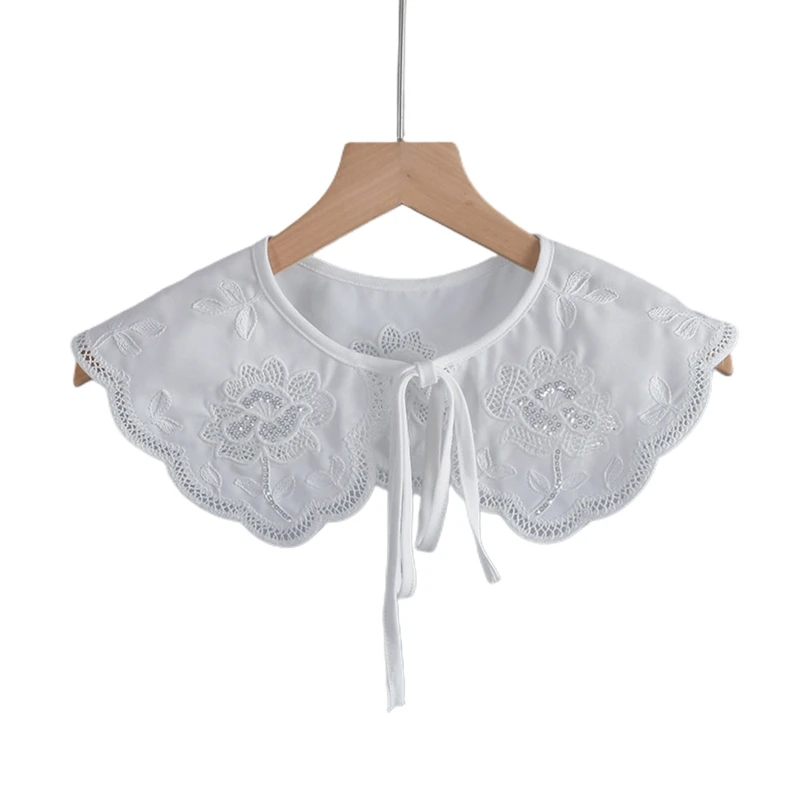 

573B Embroidery Collar False Collar Dickey Collar Neckline Detachable Collar
