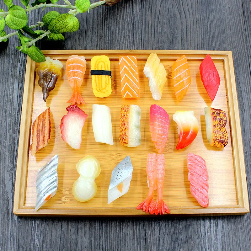 

Simulation Sushi Model Food Decoration Props Salmon Shrimp Dishe Simulation Food