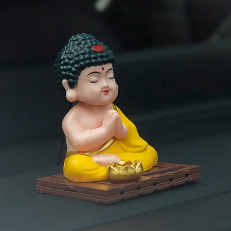 

Solar Mascot Buddha Figurine Home Room Decoration Nod Tathagata Lucky Craft Ornaments For Office Desk Accessories Ramadan