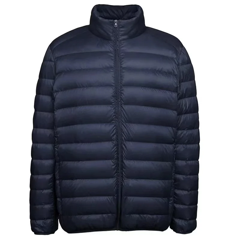 New Man Stand-up Collar Puffer Jacket Soft Matt Waterproof Fabric Down Jackets Seamless Winter Autumn Warm Outerwear Coat Blazer